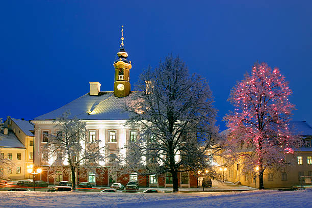 istock Tartu town-hall, illuminated 494707469
