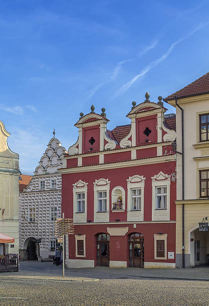 istock historic houses, Tabor, Czech Republic 494707516