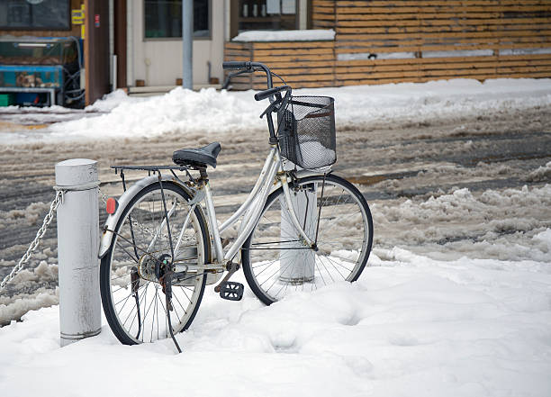 istock Bicycle in the snow 494707757