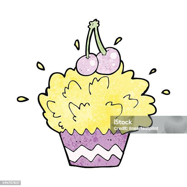 Cartoon Cake Exploding Cartoon Exploding Cupcake Stock Illustration - Download Image Now ...