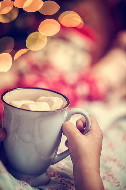 istock Little Kids Drinking Hot Chocolate for Christmas Time 494708544