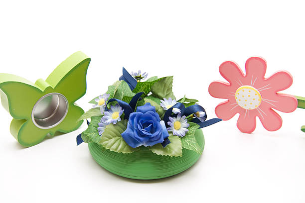 istock Rose flower arrangement with butterfly 494708745