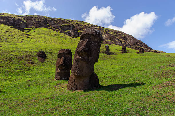 istock Statues on Isla de Pascua. Rapa Nui. Easter Island 494709767