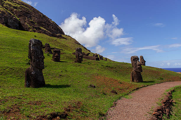 istock Statues on Isla de Pascua. Rapa Nui. Easter Island 494709769