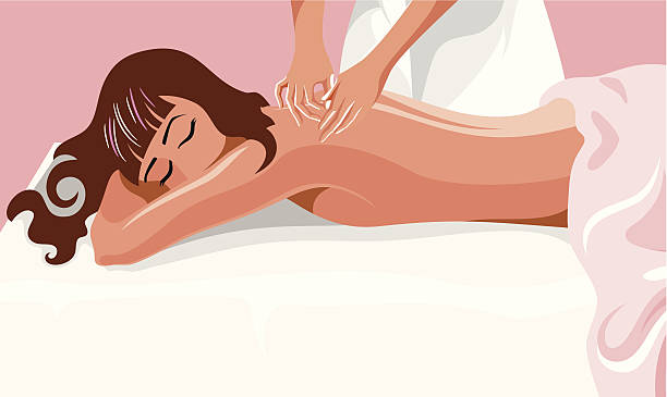 ilustraciones, imágenes clip art, dibujos animados e iconos de stock de tratamiento de spa - massage therapist illustrations
