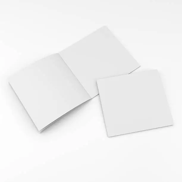 Photo of blank square catalog composition