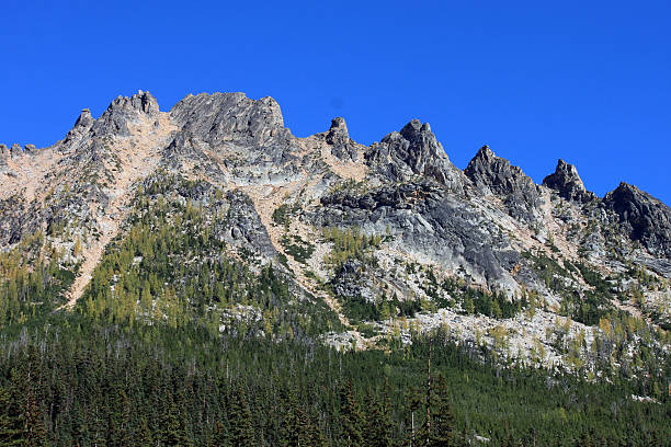 istock Granite Mountain Peaks Against a Blue Sky 494710756