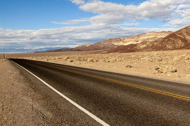 Badwater road in Death valley