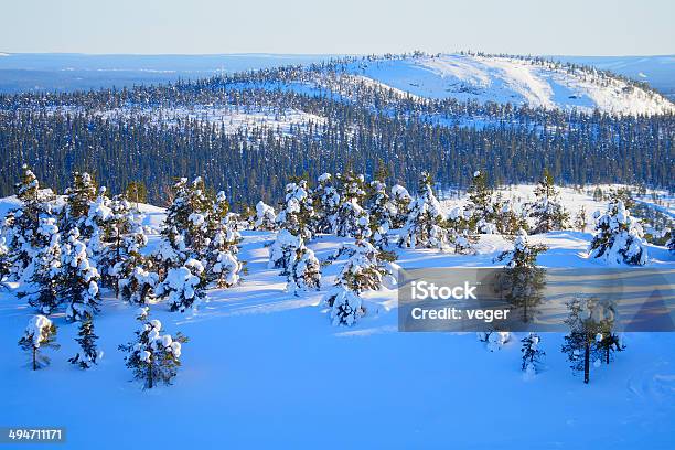 Invierno En Finlandia Foto de stock y más banco de imágenes de Aire libre - Aire libre, Ancho, Azul