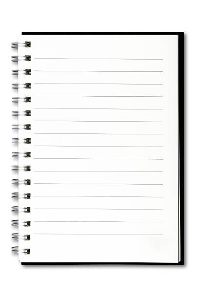 istock Blank Spiral Notebook with Line Paper Isolated on a White 494711825