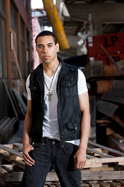 istock Cool Black Male Standing in Front of Rubbish 494713668
