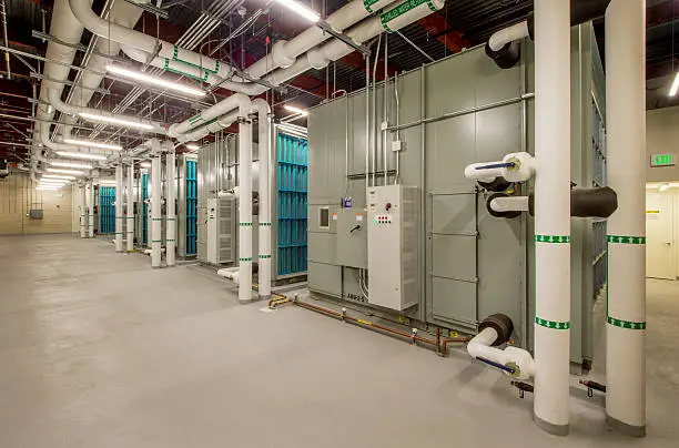 Photo of Filtration and Cooling Units for Large Research Facility