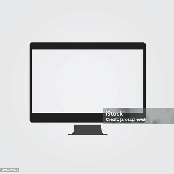 Simple Vector Of Computer Screen Stock Illustration - Download Image ...