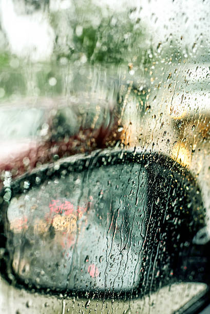 istock View from the car glass on the rainy day 494726356