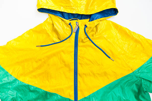 istock yellow green windbreaker waterproof  jacket full zip 494727662