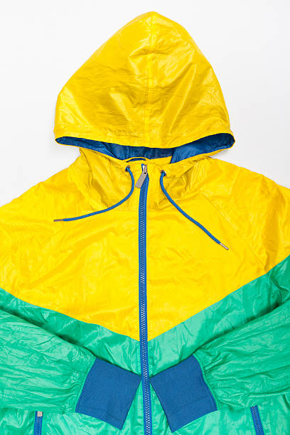 istock yellow green windbreaker waterproof  jacket full zip 494727746