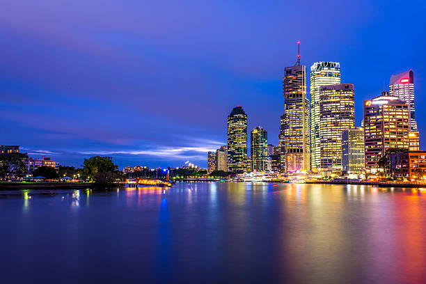istock Brisbane Skyline at Dusk 494727894
