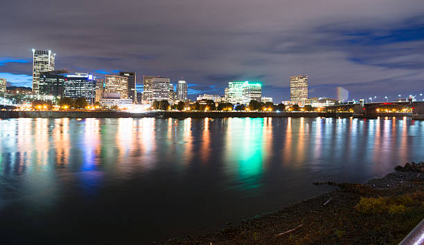 istock Portland Oregon Waterfront Willamette River Flowing Under SE Morrison Bridge 494728384