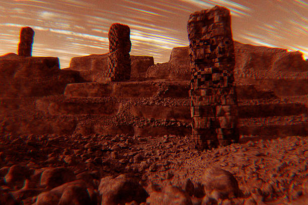 istock Mysterious Martian stone artefacts 494729600
