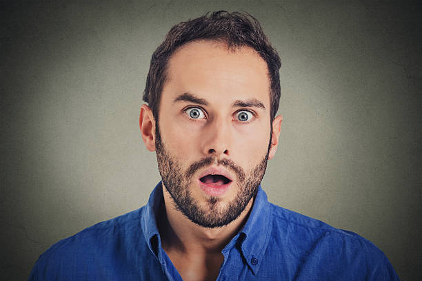 istock Surprise astonished man. man looking surprised 494730906