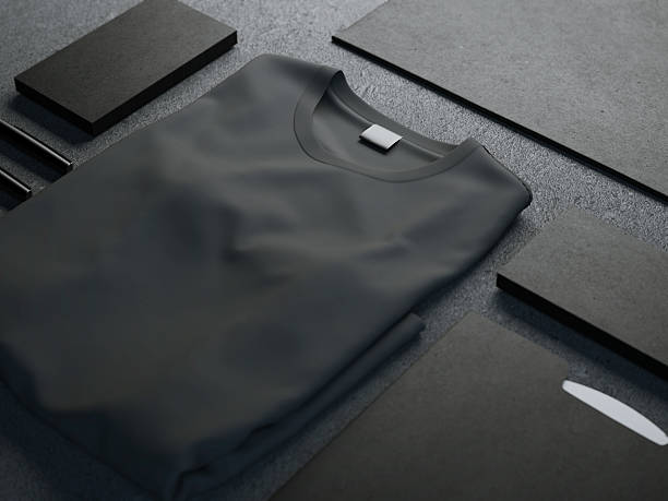 Dark mockup with blank t-shirt