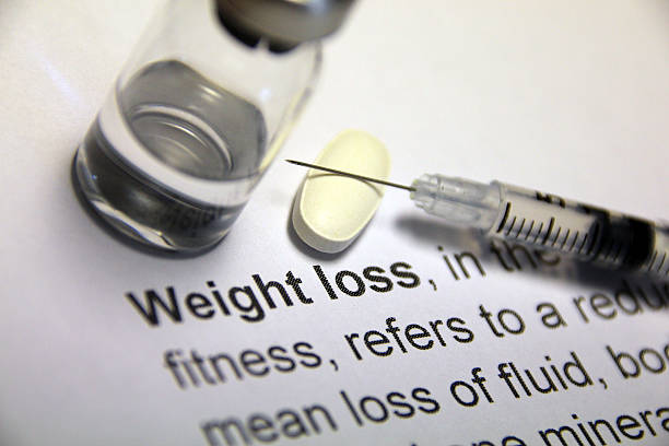 Weight Loss medication stock photo