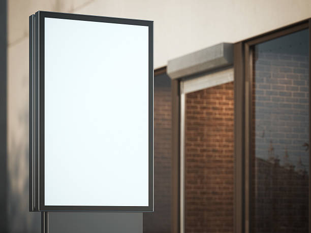 istock Black advertising stand on the street. 3d rendering 494731908