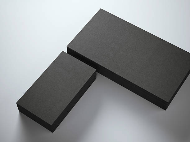 istock Black stack of business cards 494732180