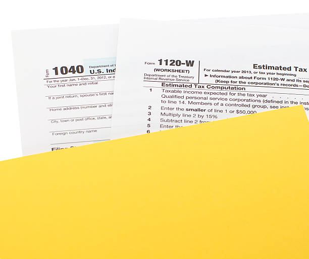 istock Close - up U.S. income tax form 494732196