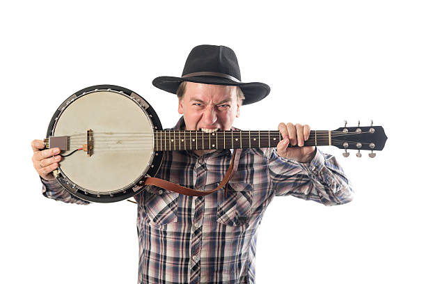 istock cheerful man with a banjo 494736104