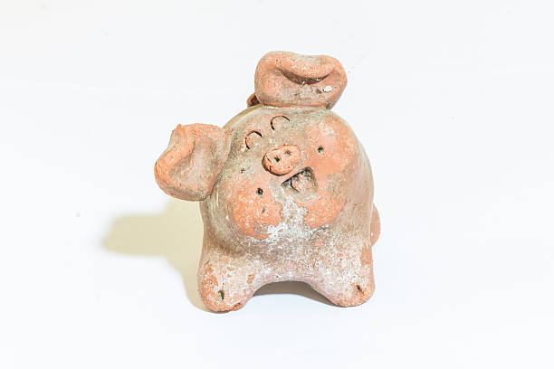 istock funny piggie Isolated, Thai style 494736433