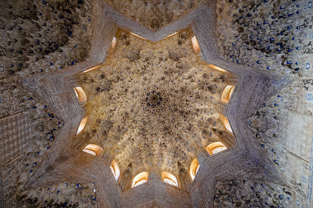 Dome ceiling Dome ceiling el alcazar palace seville stock pictures, royalty-free photos & images