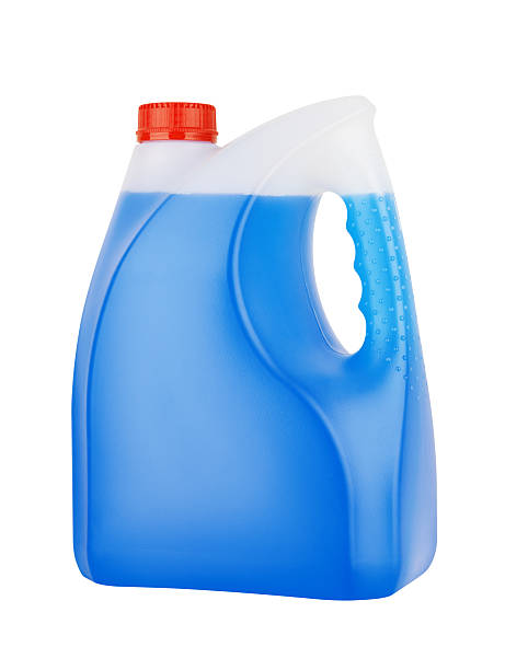 Bottle with non-freezing cleaning liquid