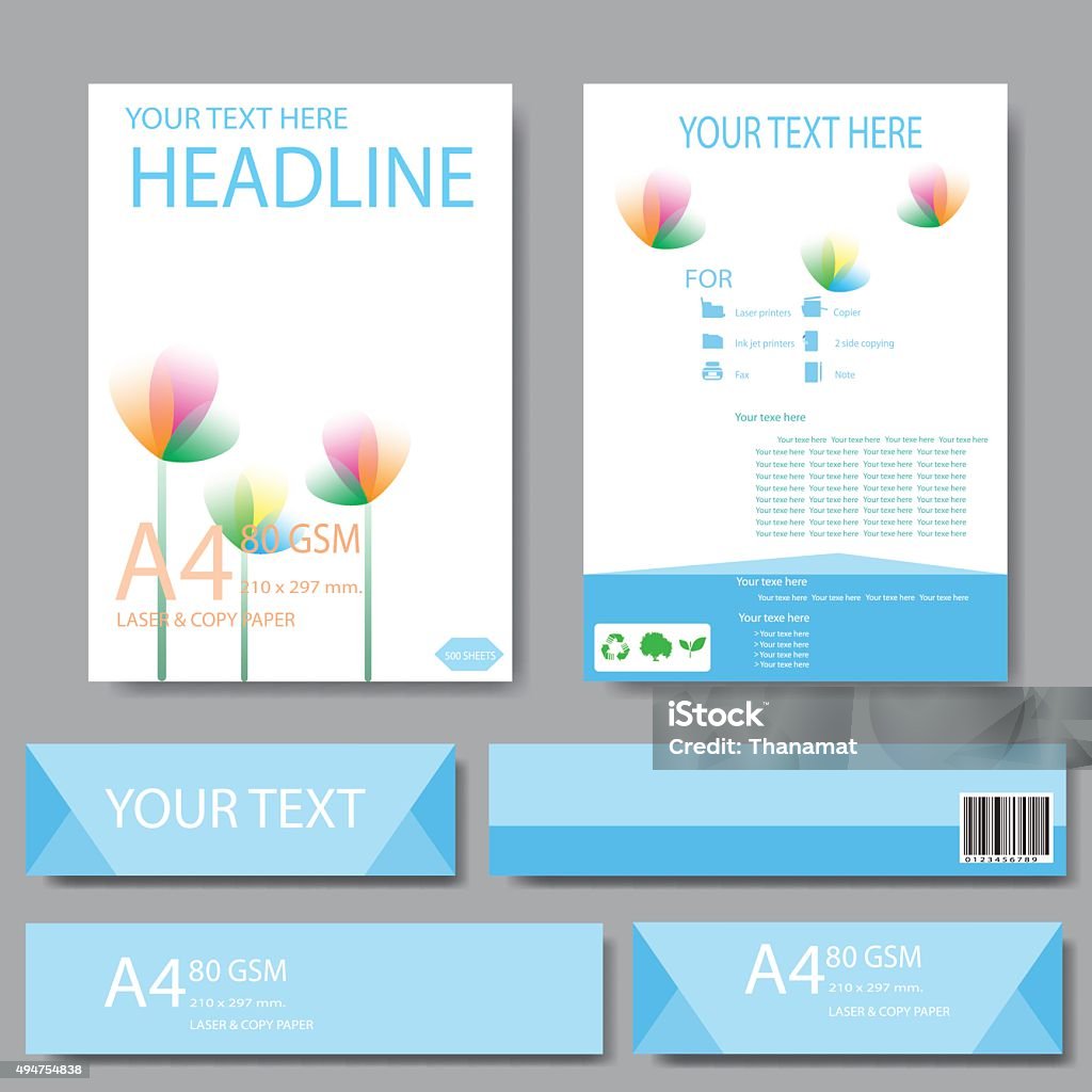 A4 Vector Graphics Abstract Geometric Vector Template Design Template In A4 Size Stock ...