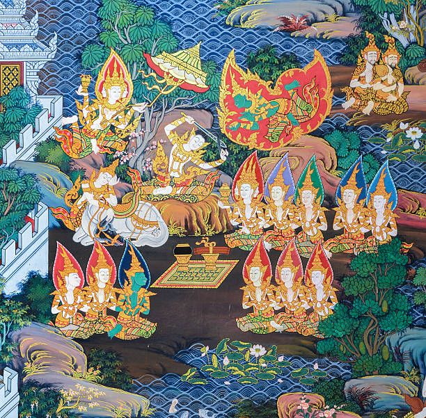 istock Thai mural painting art 494756306