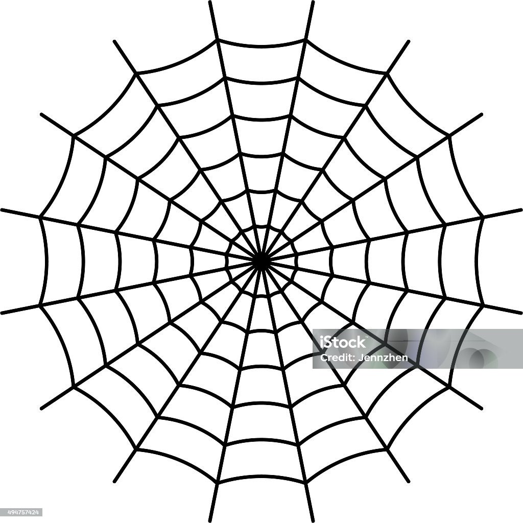 Spider Web - Black 2015 Stock Photo