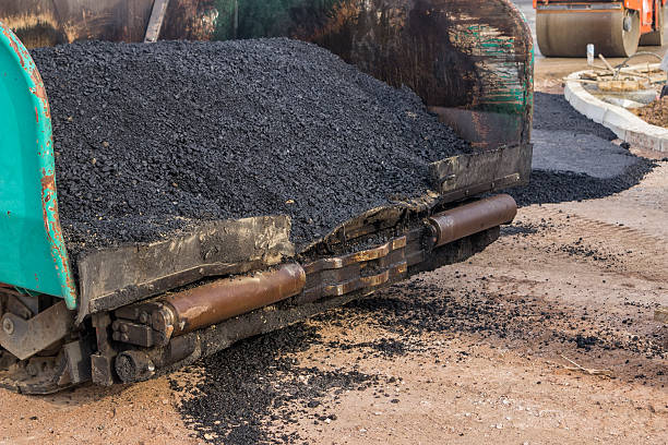 istock Front of a asphalt laying machine 2 494758168