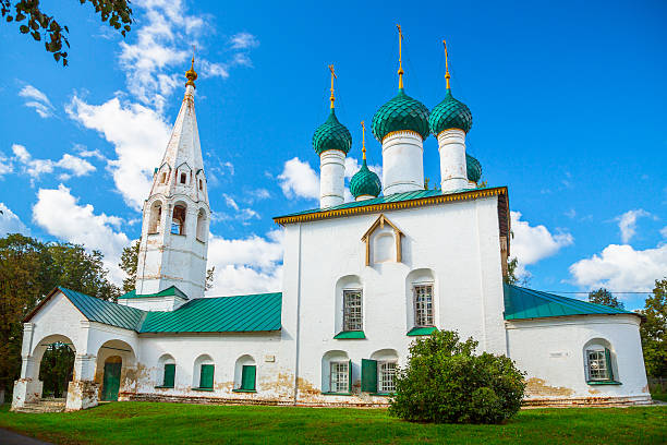 russisch-orthodoxe kirche in yaroslavl - yaroslavl russia religion church stock-fotos und bilder