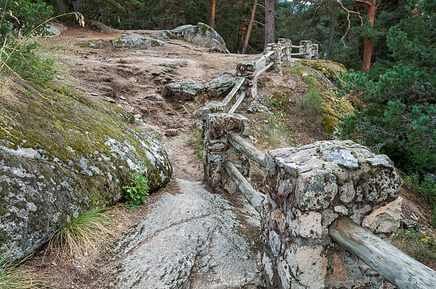 istock Stone and wooden fence 494758606