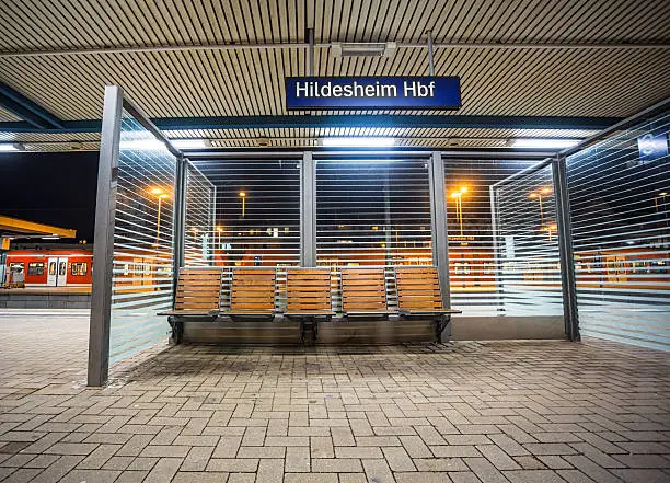 "Hildesheim Hbf" Train Station Sign