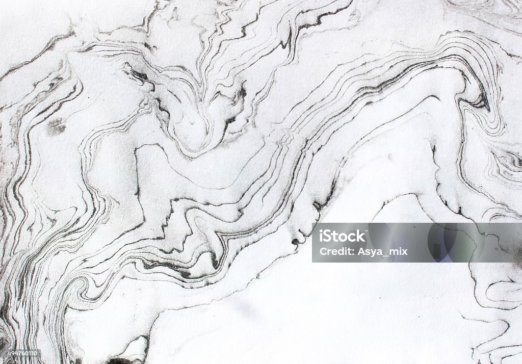 Abstract black and white background. Ink marble texture. Grey, black and white. Marbled Effect stock illustration