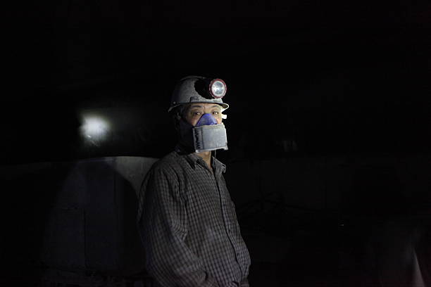 Chinese Coal Workers stock photo