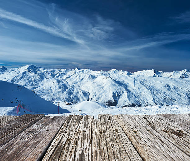 istock Mountains with snow in winter 494763134
