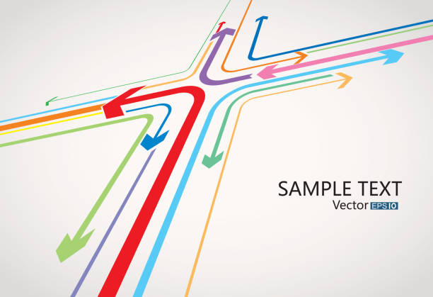 Arrow cross File format is EPS10.0. crossroad stock illustrations