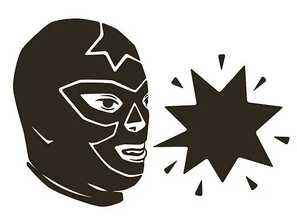 Vector illustration of Wrestler head