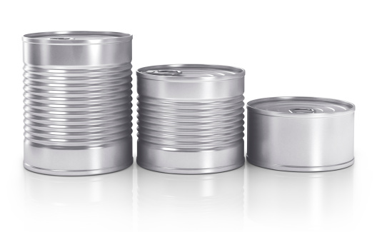 Canan Types Different Cans Isolated On White Stock Photo - Download Image Now - Can ...