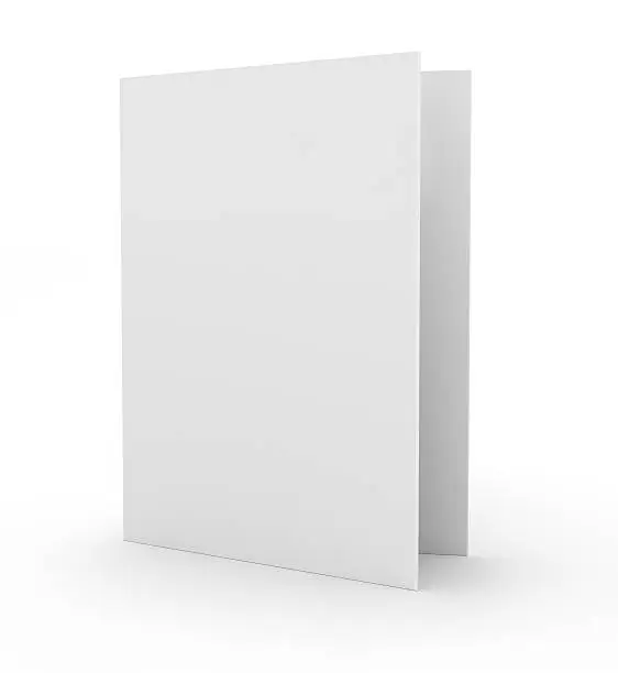 blank card, isolated on white