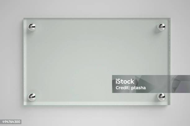 Transparent Glass Board Stock Photo - Download Image Now - Glass - Material, Sign, Acrylic Glass