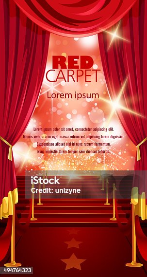 istock Red Carpet Background with Copy Space 494764323