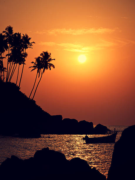 India, Goa. India, Goa, Palolem beach,sunset. palolem beach stock pictures, royalty-free photos & images